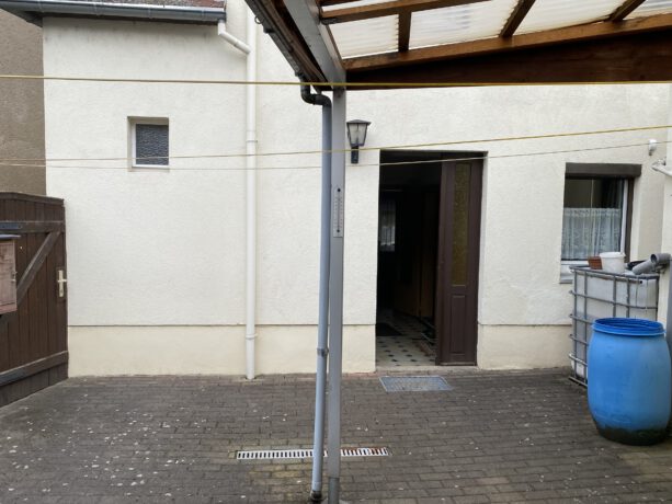 Hauseingang im Hof